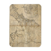 地図：米国、1783年 マグネット (縦)