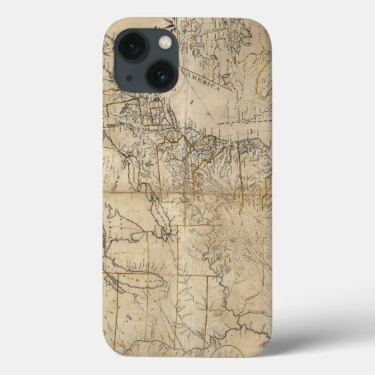 地図：米国、1783年 Case-Mate iPhoneケース (裏面)