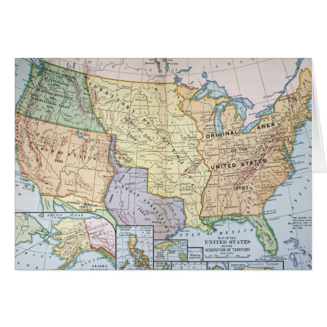 地図: 米国Expansion 1905年 (正面横)