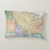 地図: 米国Expansion 1905年 アクセントクッション (裏面)