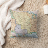 地図: 米国Expansion 1905年 クッション (ブランケット)