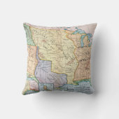 地図: 米国Expansion 1905年 クッション (裏面)