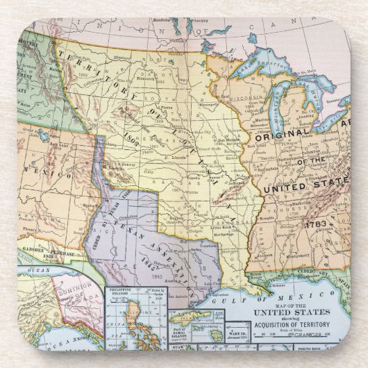 地図: 米国Expansion 1905年 コースター (正面)