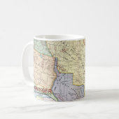 地図: 米国Expansion 1905年 コーヒーマグカップ (正面左)