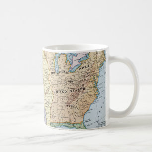 地図: 米国Expansion 1905年 コーヒーマグカップ