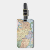 地図: 米国Expansion 1905年 ラゲッジタグ (正面縦)