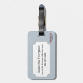 地図: 米国Expansion 1905年 ラゲッジタグ (裏面縦)