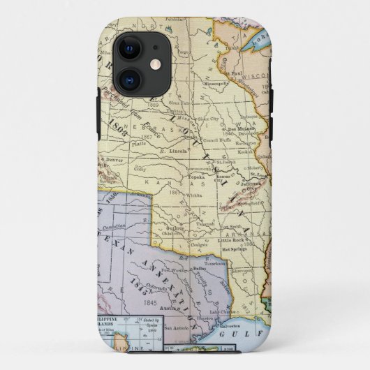 地図: 米国Expansion 1905年 Case-Mate iPhoneケース (裏面)