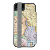 地図: 米国Expansion 1905年 Incipio iPhoneウォレットケース (フォリオ裏面)