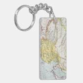 地図: CHINA 1910年 キーホルダー (正面左)