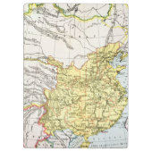 地図: CHINA 1910年 クリップボード (裏面)