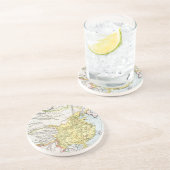 地図: CHINA 1910年 コースター (側面)