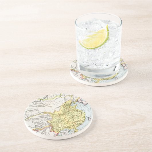 地図: CHINA 1910年 コースター (側面)