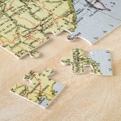 地図: CHINA 1910年 ジグソーパズル (側面)