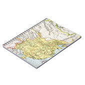 地図: CHINA 1910年 ノートブック (左側)