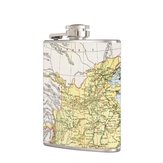 地図: CHINA 1910年 フラスク (左)