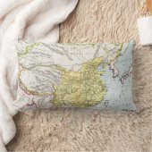 地図: CHINA 1910年 ランバークッション (ブランケット)