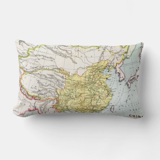 地図: CHINA 1910年 ランバークッション (正面)