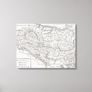地図: PANNONIA キャンバスプリント