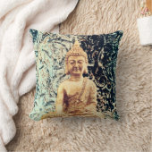 地坐釈迦 優雅な禅の悟り クッション (ブランケット)