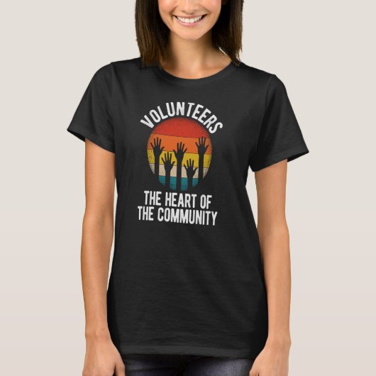 地域のハートボランティア Tシャツ (正面)