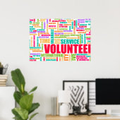 地域のボランティア活動 ポスター (ホームオフィス)