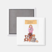 地域の人間社会を支援する マグネット (正面/裏面)