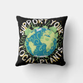 地域の工場をサポート クッション (裏面)