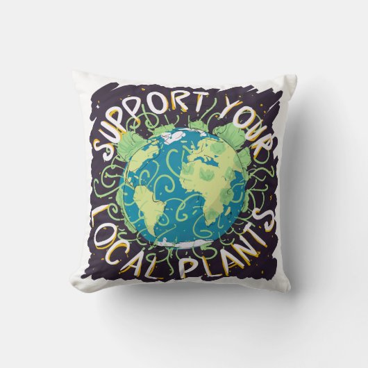 地域の工場をサポート クッション (正面)