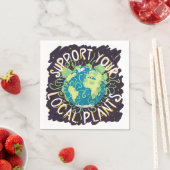 地域の工場をサポート スタンダードカクテルナプキン (インサイチュ)