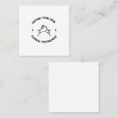 地域の心理学者をサポート スクエア名刺 (正面/裏面)