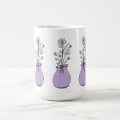 地域の花のマグカップ コーヒーマグカップ (中央)