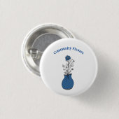 地域の花 缶バッジ (正面&裏面)