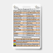 地域の衛生避難地域 バッジ (裏面)