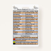 地域の衛生避難地域 バッジ (裏面)