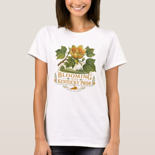 地域の誇りを花開かせて Tシャツ (正面)