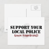 地域の警察はがきをサポートする ポストカード (正面/裏面)