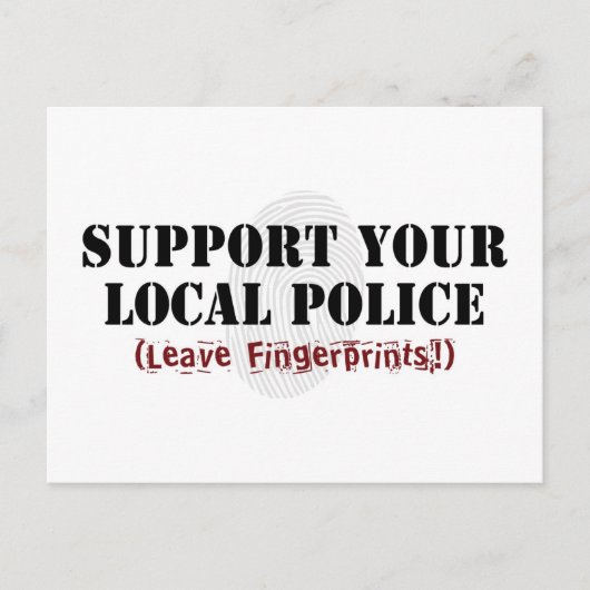 地域の警察はがきをサポートする ポストカード (正面)