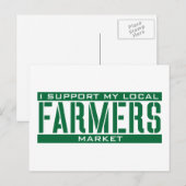 地域の農家市場をサポート ポストカード (正面/裏面)