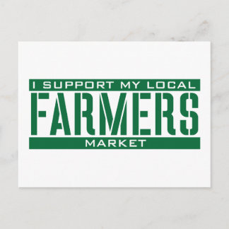 地域の農家市場をサポート ポストカード