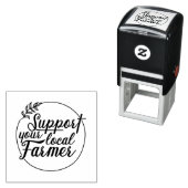 地域の農家市場テーマのサポート セルフインキングスタンプ (インサイチュ)