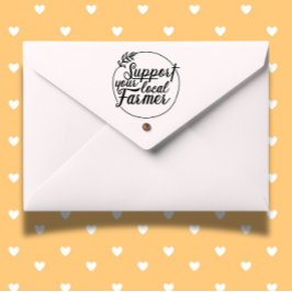 地域の農家市場テーマのサポート セルフインキングスタンプ