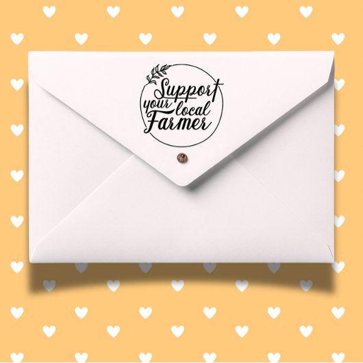 地域の農家市場テーマのサポート セルフインキングスタンプ