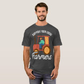 地域の農家農業ファームをサポート Tシャツ (正面フル)