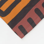 地域を持つ部族民族カラフルのボヘミアのパターン フリースブランケット (角)