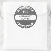 地域サービスは私を基盤として始まる ラウンドシール (バッグ)