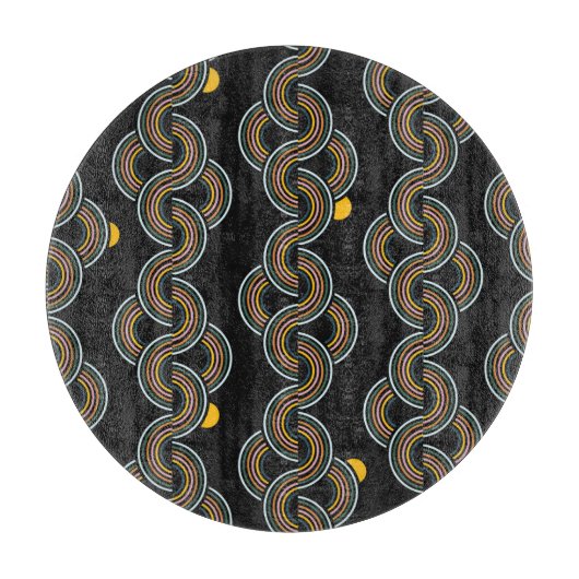 地域ストライプデザイン:トレンディーヴィンテージ カッティングボード (正面)