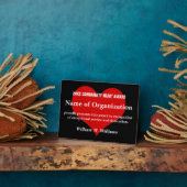 地域ハートボランティア賞 フォトプラーク (側面)