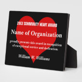 地域ハートボランティア賞 フォトプラーク (側面)