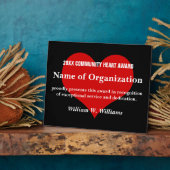 地域ハートボランティア賞 フォトプラーク (側面)